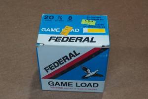 lot 455 image: 25 Federal Game Load 20 Ga 2-34 8 Shot Shotshells