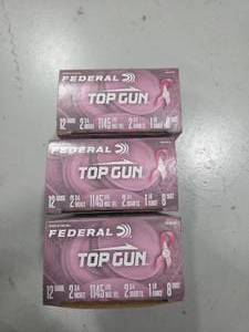 lot 137 image: 3 Boxes Federal Topgun 12 Gauge