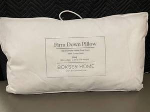 lot 2 image: Bokser Home Firm Down Pillow - King, 700 Fill Power