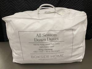 lot 5 image: Bokser Home All Season KingCal King Down Duvet, 700 Fill Power