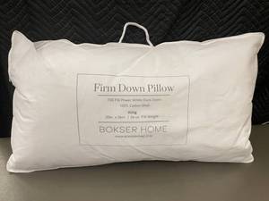 lot 51 image: Bokser Home King Firm Down Pillow 700 Fill Power