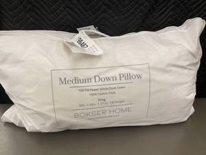 lot 65 image: Bokser Home Medium Down King Pillow - Used, Stained
