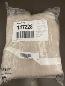 lot 79 image: King French Linen Duvet Cover Putty Color