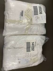 lot 93 image: French Linen and Cotton Duvet Cover Sets, KingCal King, White, DamagedUsed