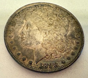 lot 12 image: 1898 Morgan Silver Dollar Coin