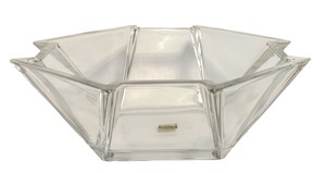 lot 58D image: LR - Mikasa Vintage Crystal Art Deco Bowl