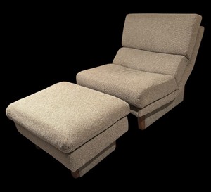 lot 16A image: Mid-Century Lounge Chair with Ottoman