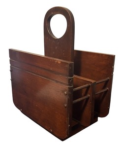 lot 45 image: Vintage Wooden Magazine Stand