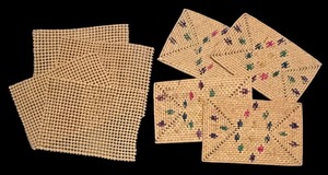 lot 81 image: Set of 8 Vintage Woven Placemats