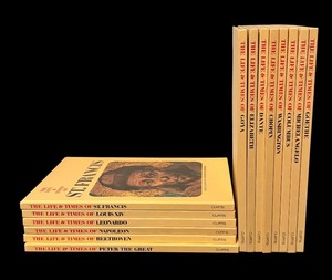 lot 93 image: Set of 14 Vintage Curtis The Life & Times Portraits of Greatness Books