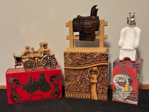 lot 118 image: Set of 3 Avon Collectible Cologne Bottles