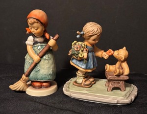 lot 144 image: Pair of Vintage Goebel Hummel Figurines - With Love and Little Sweeper