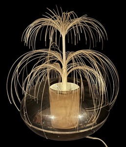 lot 179 image: Vintage Fiber Optic Table Lamp with Light Effects