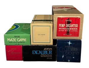 lot 59R image: Collection of 6 Vintage Avon Cologne, Shampoo and After Shave
