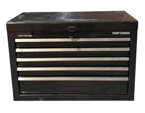 lot 281 image: Craftsman Metal Tool Storage Box