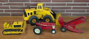 lot 268 image: Farmall Tractor and Tonka Loaders