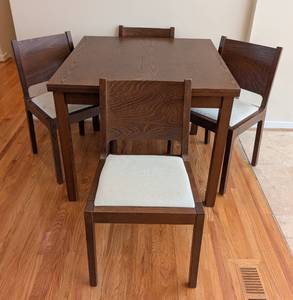 lot 2 image: IKEA Kloffsta Expanding Table Set