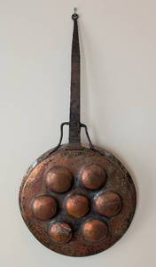lot 180 image: Large Vintage Copper Egg Poacher