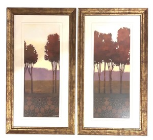 lot 130 image: LLR - Pair of Framed Wyatt Landscape Art Prints