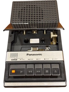 lot 229 image: LO - Vintage Panasonic RQ-2107 Portable Cassette Tape Recorder with Box and Car Cord