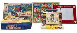 lot 236 image: BR2 - Collection of Vintage Childrens Games, Coloring Books & Toys