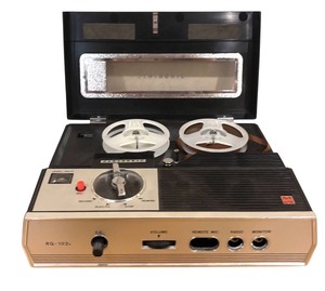 lot 243 image: LLR - Vintage Panasonic RQ-1025 Solid State Reel-to-Reel Tape Recorder with Power Adapter