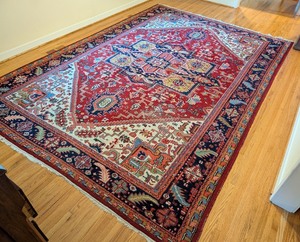 DR - Large Persian Style Wool Area Rug 99 x 144 Inches