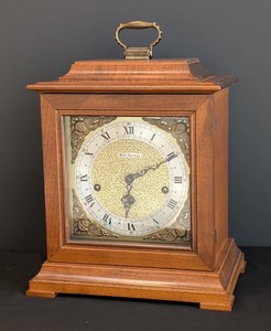 lot 53 image: LR - Seth Thomas Mantel Clock with Key and Brass Handle