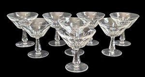 lot 91 image: K - Set of 8 Waterford Florence Crystal Cocktail Glasses