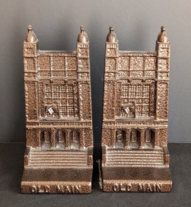 lot 98 image: LR - Pair of Mankato State Limited Edition Cast Iron Bookends