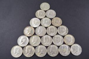 lot 9 image: 1965-1969 Kennedy Half Dollar 40 Silver Lot