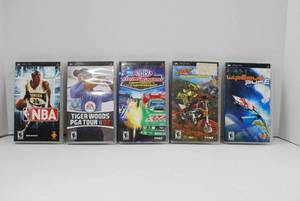 lot 72 image: Lot of 5 Sony PSP Racing and Sports Video Games