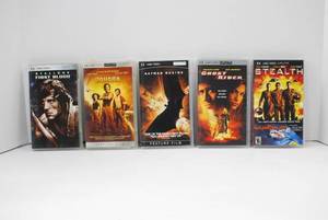 lot 74 image: Action Movie UMD Lot Batman Begins, Ghost Rider, Stealth, Sahara, First Blood