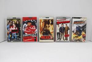 lot 75 image: PSP UMD Video Lot Superbad, Chappelles Show, FlatOut Head On, Viva La Bam, Once Upon a Time in Mexico