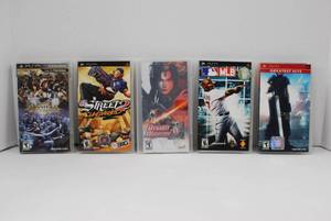 lot 77 image: Lot of 5 Sony PSP Video Games - Final Fantasy, Dynasty Warriors, Sports Titles