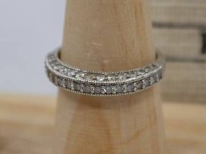 lot 43 image: Sterling Silver Ring and Pink Pendant Necklace