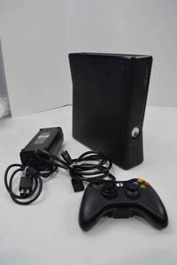 lot 54 image: Microsoft Xbox 360 S Console with Controller and Power Supply