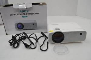 lot 64 image: ABOX GC357 Wireless LCD Projector with Box and Cables