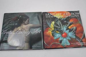 lot 104 image: Erotic Fantasy Art and Fantasy Art Now Art Book Lot