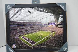 lot 108 image: Minnesota Vikings Framed 11x14 US Bank Stadium Photo