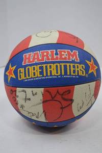 lot 120 image: Harlem Globetrotters Signed Basketball Collectible