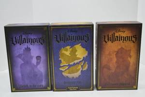 lot 127 image: Disney Villainous Board Game Expansion Bundle - Wicked to the Core, Despicable Plots, Evil Comes Prepared