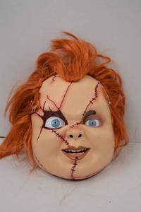 lot 145 image: Chucky Horror Mask Costume Accessory LXL Universal Studios