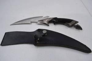 lot 166 image: Stainless Steel Fantasy Knife with Sheath, 11 Inch Overall