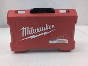 lot 199 image: Milwaukee Shockwave Titanium Drill Bit Set with Case