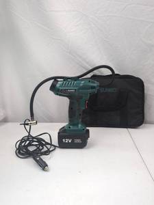 lot 218 image: Sunco 12V Cordless Air Compressor Tire Inflator Kit with Case
