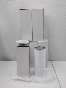 Set of 6 Stainless Steel Tumblers (8.5in x 3in)