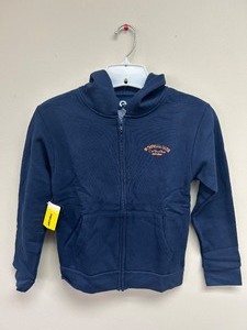 lot 32 image: NEW - Kids Zip Up Hoodie 7-8 - Dark Navy - MSRP $38.99