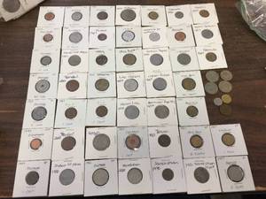 lot 178 image: Vintage Group Foreign Coins - See Pics