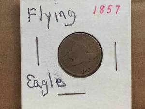lot 186 image: 1857 Flying Eagle Cent